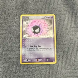 Gastly 63/112 Reverse Holo Pokemon EX FireRed & LeafGreen 2004 Vintage Swirl NM - Image 3