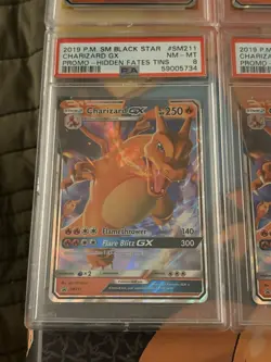 (Lot Of 5) 2019 Pokemon Black Star Charizard GX Promo - All PSA 8 - Image 2