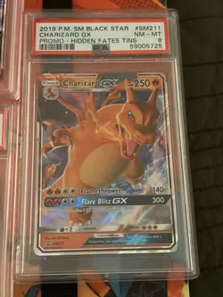 (Lot Of 5) 2019 Pokemon Black Star Charizard GX Promo - All PSA 8 - Image 4