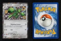 Shiny Rare - Scizor Pokemon Scarlet & Violet Paldean Fates PAF #191 - Image 3