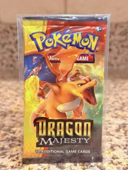 Pokemon Dragon Majesty Brand New Factory Sealed Booster Pack Charizard Artwork - Image 1