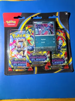Pokemon Mega Evolution Phantasmal Flames Sneasel 3 Pack Blister FACTORY SEALED - Image 1