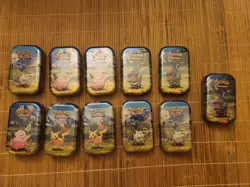 Pokemon TCG Ascended Heroes LOT x5 Tech Sticker collection + X11 Tins - Image 2