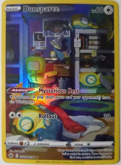 Pokemon TCG Dunsparce GG23/GG70 Crown Zenith Full Art Holo Ultra Rare - Image 1