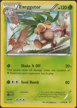 Exeggutor Uncommon XY - Roaring Skies 2/108 Pokemon NM - Image 1