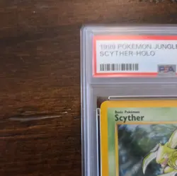 1999 Pokemon TCG Jungle UNLIMITED #10/64 Scyther Holo PSA 7 Near Mint - Image 2