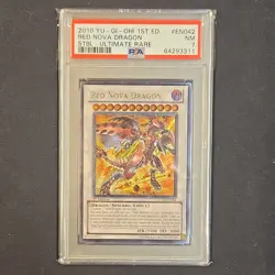 Yu-Gi-Oh! Red Nova Dragon STBL-EN042 Starstrike Blast 1st Ed PSA 7 - Image 1