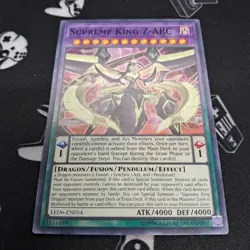 Supreme King Z-ARC LED6-EN054 Unlimited LP+ Light Play Yu-Gi-Oh! Card - Image 3