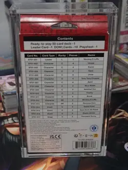 One Piece - TCG - [ST-01] Starter Deck Red English Version SEALED & acrylic - Image 2