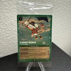 Disney Lorcana Scrooge McDuck-S.H.U.S.H. Agent Promo Foil 36/P3 Mint Sealed - Image 1