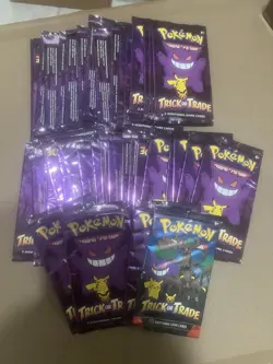 Pokemon TCG Trick or Trade Booster Packs 22 23 24 Halloween Card Bundle 38 Pack - Image 1