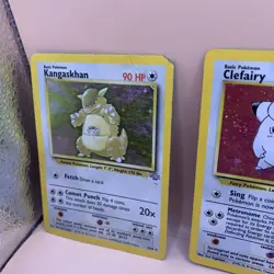 1999 Pokemon Scyther EX Holo 3 Card Lot Clefairy & Kangashan - Image 2