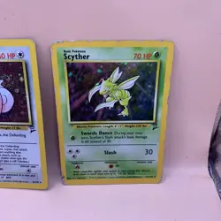 1999 Pokemon Scyther EX Holo 3 Card Lot Clefairy & Kangashan - Image 4