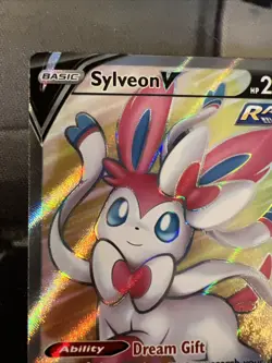 Pokemon TCG Sylveon v Full Art Ultra Rare Holo Card Evolving Skies 183/203 - Image 2
