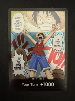 2022 One Piece Romance Dawn DON!! Card Monkey D. Luffy Alt Art #OP01 - Image 1