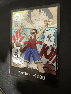 2022 One Piece Romance Dawn DON!! Card Monkey D. Luffy Alt Art #OP01 - Image 2