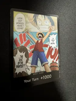 2022 One Piece Romance Dawn DON!! Card Monkey D. Luffy Alt Art #OP01 - Image 3