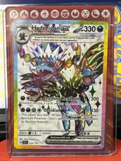 Pokemon TCG Hydreigon EX 223/191 S&V Surging Sparks Ultra Rare Holo Card - Image 3