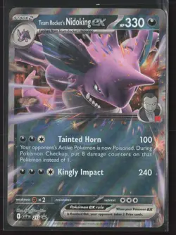 Team Rocket's Nidoking ex Promo SV: Scarlet & Violet Promo Cards 217 NM Pokemon - Image 1