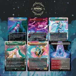 Magic MTG Secret Lair Hatsune Miku Sakura Superstar English Non-Foil - New - Image 1