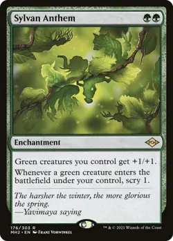 Sylvan Anthem [MH2 - 176] - NM [Normal] TCG MTG - Image 1