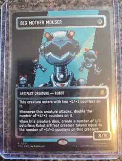 Big Mother Mouser Surge Foil (Borderless) Magic Mtg Teenage Mutant Ninja Turtles - Image 1