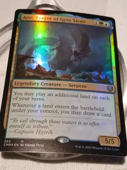 Aesi, Tyrant of Gyre Strait #365 (Foil) (NM) Commander Legends CMR Magic MTG - Image 1