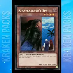 YUGIOH Gravekeeper's Spy (PSR) SBC2-ENF10 1ST EDITION Near Mint - Image 1