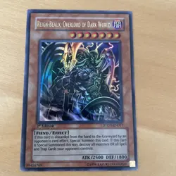 STON-EN017 Reign-Beaux, Overlord of Dark World Ultra Rare 1st Ed Lightly Played - Image 2
