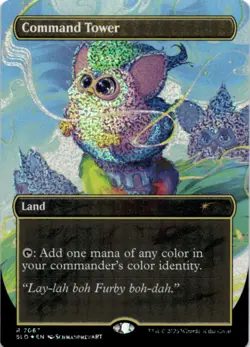MTG Command Tower () (Confetti Foil) Foil NM Secret Lair Drop Series Magic 7067 - Image 1