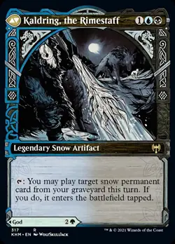 Jorn, God of Winter // Kaldring, the Rimestaff (Showcase) [Kaldheim] Magic MTG - Image 2