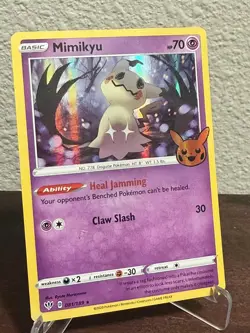 POKEMON MIMIKYU 081/189 HOLO RARE TRICK OR TRADE HALLOWEEN NM NEAR MINT - Image 1