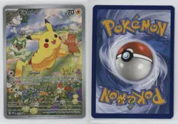 Pikachu (Paldea Adventure Chest) Holo Pokemon Scarlet & Violet Black Star Promo - Image 3