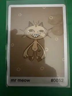 Mr Meow (Meowth) #52 - Gen 1 Pookiemoot Fan Art - Pokemon - Image 1