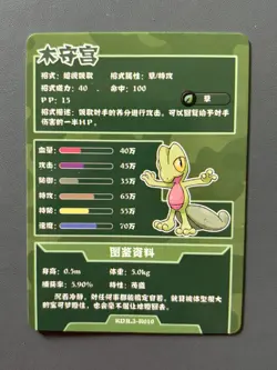 Treecko R 25th Anniversary Gameboy Edition Chinese Rare Pokemon Cracked Ice Holo - Image 3
