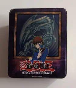 **NO CARDS** 2003 Yu-Gi-Oh Blue Eyes White Dragon Collectible Tin Only 1996 53334305006 - Image 1