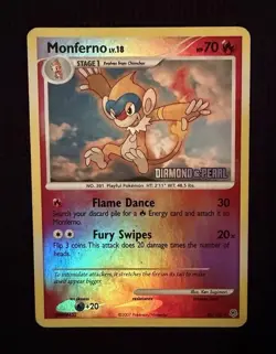 Monferno 56/130 DIAMOND & PEARL Reverse Holo Pokemon - Ready to Ship - Image 1