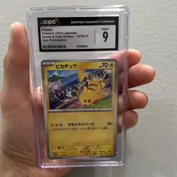 Pokemon Pikachu CGC Mint 9 Scarlet & Violet Promo 197/SV-P Gym Japanese - Image 5
