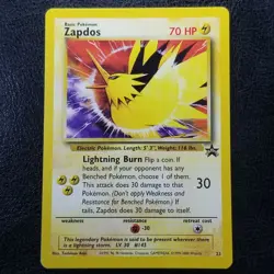 Zapdos 23 Black Star Promo Aoki ERROR 2000 Pokemon Nintendo Wizards - Image 1