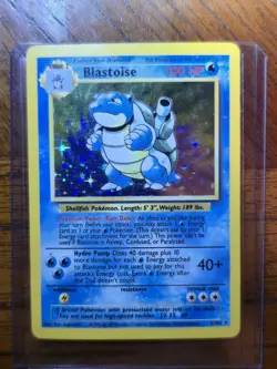 1999 Pokemon Base Set Blastoise Holo 2/102 Unlimited WOTC Vintage - EXCELLENT - Image 1