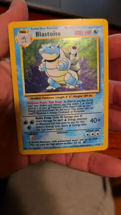 1999 Pokemon Base Set Blastoise Holo 2/102 Unlimited WOTC Vintage - EXCELLENT - Image 2