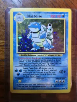 1999 Pokemon Base Set Blastoise Holo 2/102 Unlimited WOTC Vintage - EXCELLENT - Image 3