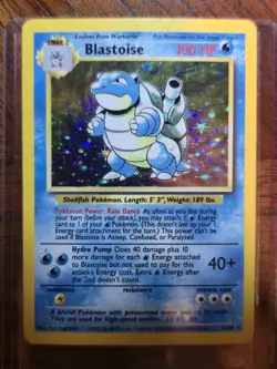 1999 Pokemon Base Set Blastoise Holo 2/102 Unlimited WOTC Vintage - EXCELLENT - Image 5