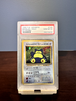 1999 Pokemon Snorlax Holo- Japanese CD Promo #143 PSA GEM MT 10 - Image 3