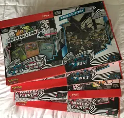 Pokemon TCG Black Bolt and White Flare Binder And Poster Collection ✨ Lot of 4 ✨ - Image 1
