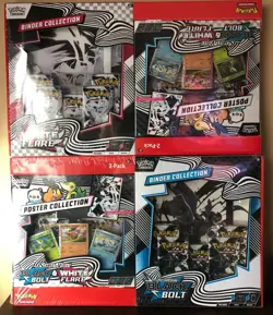 Pokemon TCG Black Bolt and White Flare Binder And Poster Collection ✨ Lot of 4 ✨ - Image 2