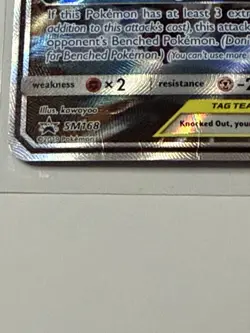 Pikachu & Zekrom GX SM168 Sm Sun & Moon Holo Pokemon TCG HP/Damaged - Image 2