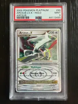2009 Pokemon Arceus LV.X 95/99 Holo Platinum PSA 9 Mint Lv X Rare - Image 1