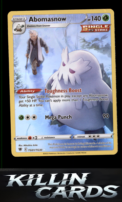 Abomasnow TG01/TG30 Pokemon Ultra Rare SWSH10: Astral Radiance Trainer Gallery C - Image 1