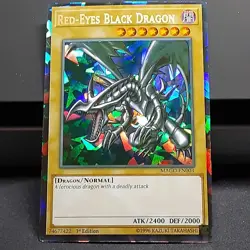 YuGiOh Red-Eyes Black Dragon, (Custom Card), Shatter Foil, Non-Official, Orica! - Image 2